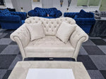 Load image into Gallery viewer, Elegance Chesterfield Sofa 3+2 Cream
