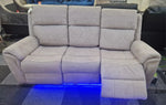 Load image into Gallery viewer, Florence Fabric Electric Recliner Sofa 3+2 Seater With Led Lights
