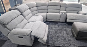 Lakelyn Express Corner Sofa Fabric Electric Recliner
