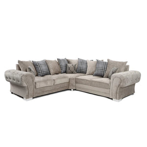 Verona Modular Corner Sofa Scatter Back Grey