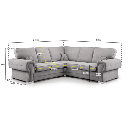VERONA FULL BACK CORNER SOFA
